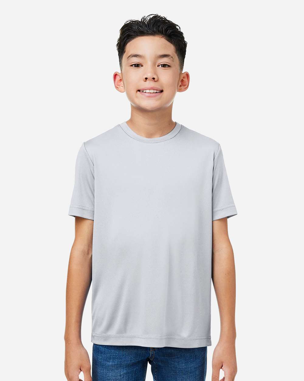 Blank Kids T-shirt 100% Polyester 7.5 oz | CORE365 CE10Y - Image 4
