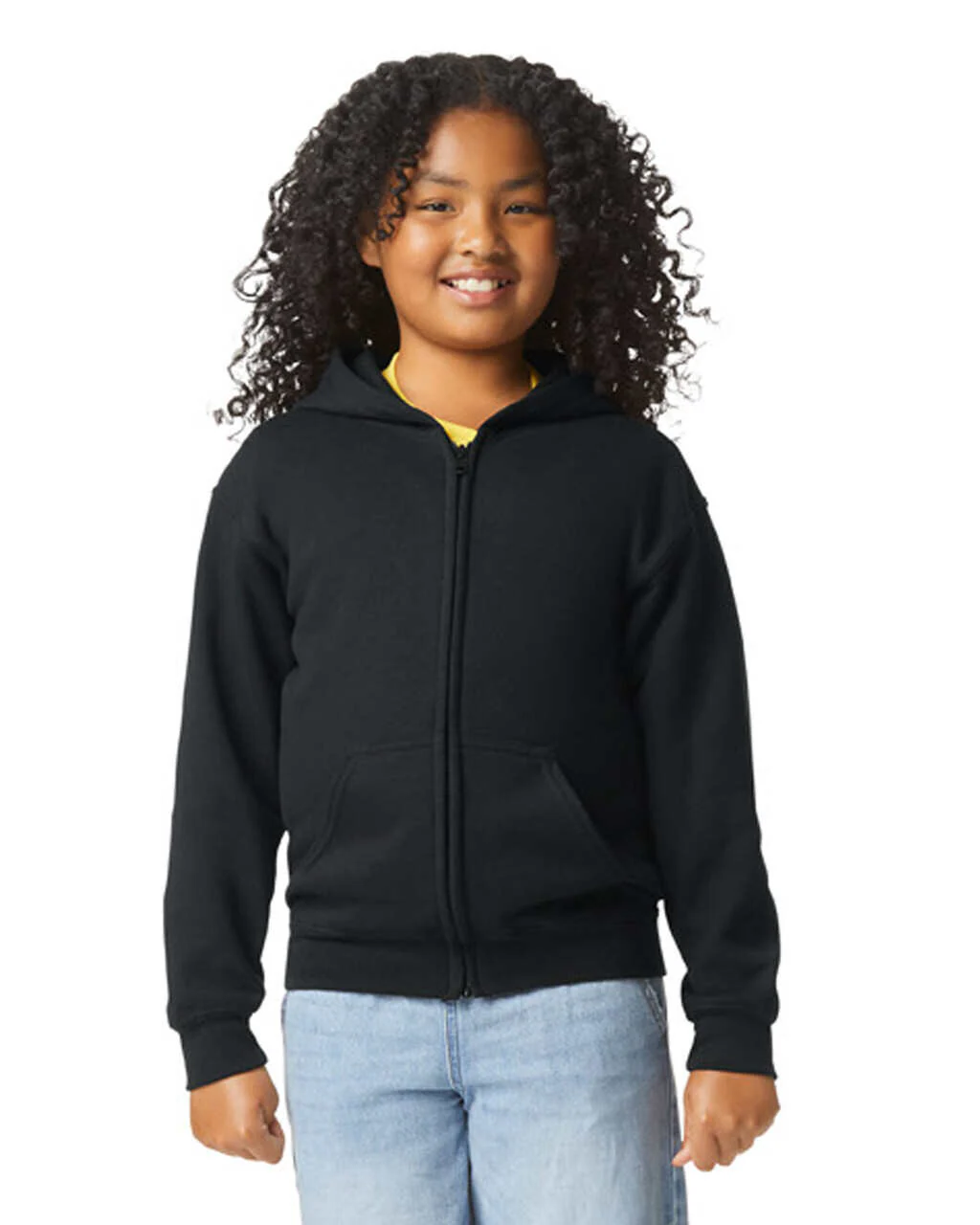 Kids Zip-Up Hoodies 50/50 Cotton-Polyester 13.3 oz | Gildan 18600B - Image 3