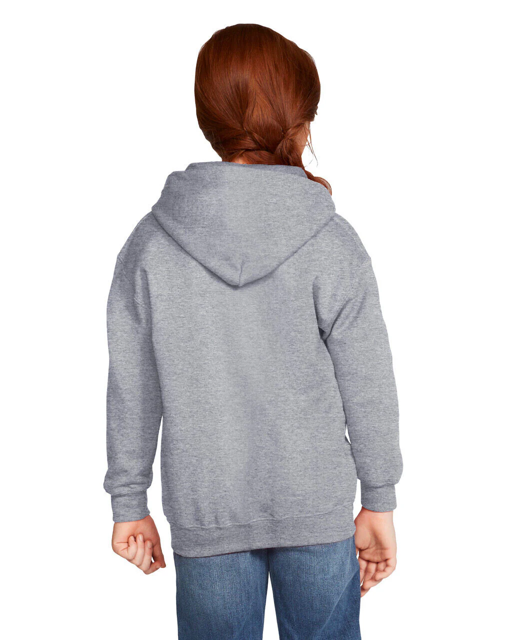 Kids Zip-Up Hoodies 50/50 Cotton-Polyester 13.3 oz | Gildan 18600B - Image 6