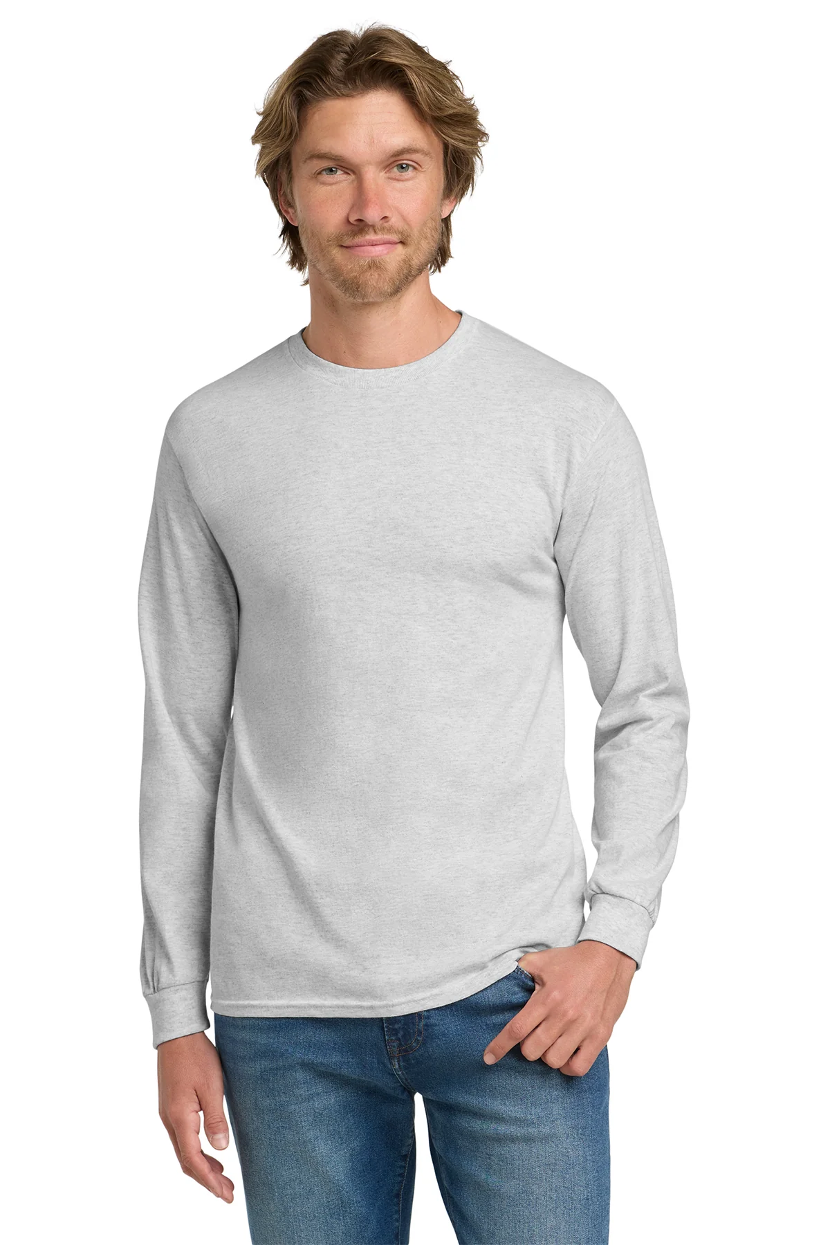 Long Sleeve T-shirt Midweight Cotton 8.8 oz | Gildan 5400 - Image 13