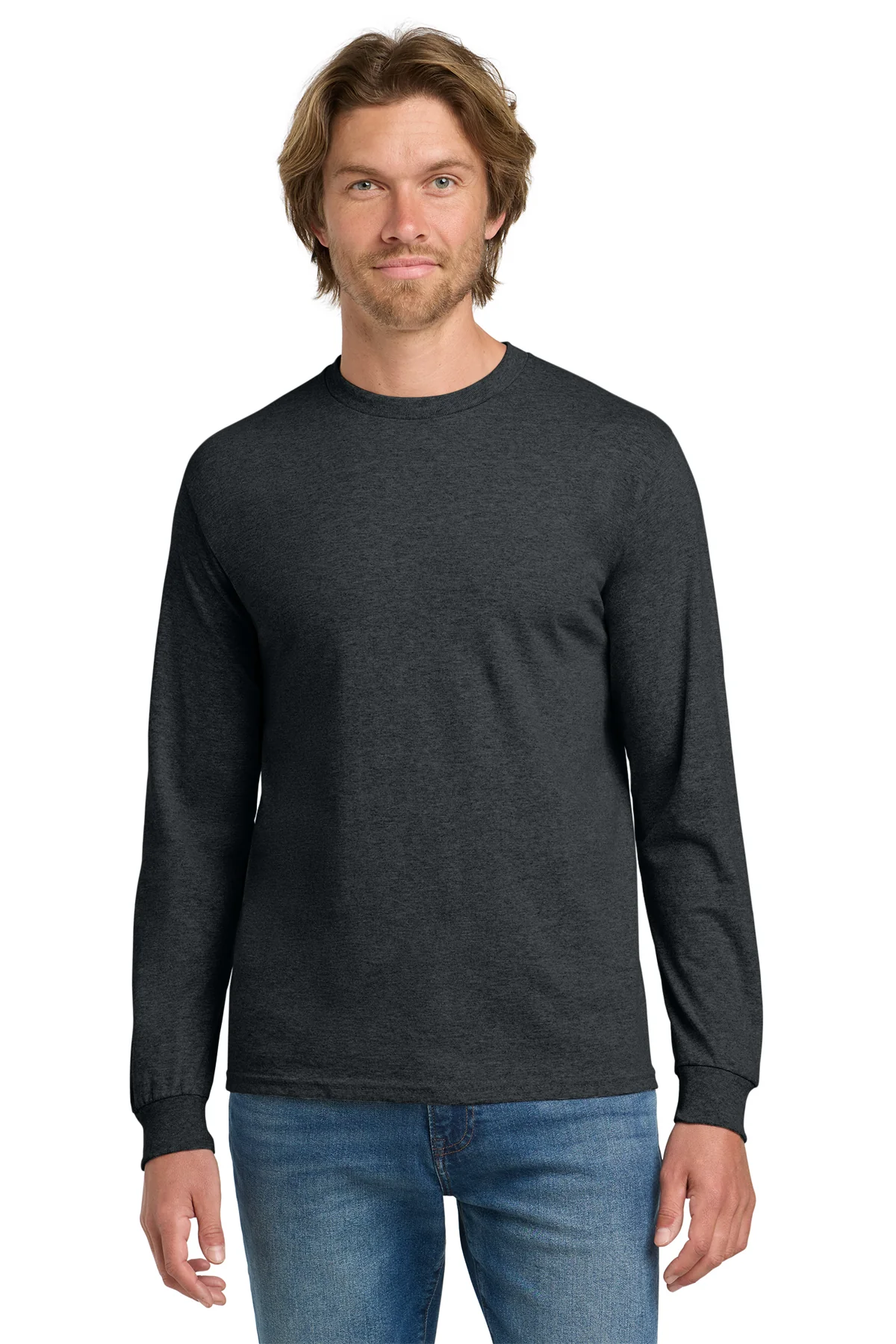 Long Sleeve T-shirt Midweight Cotton 8.8 oz | Gildan 5400 - Image 15
