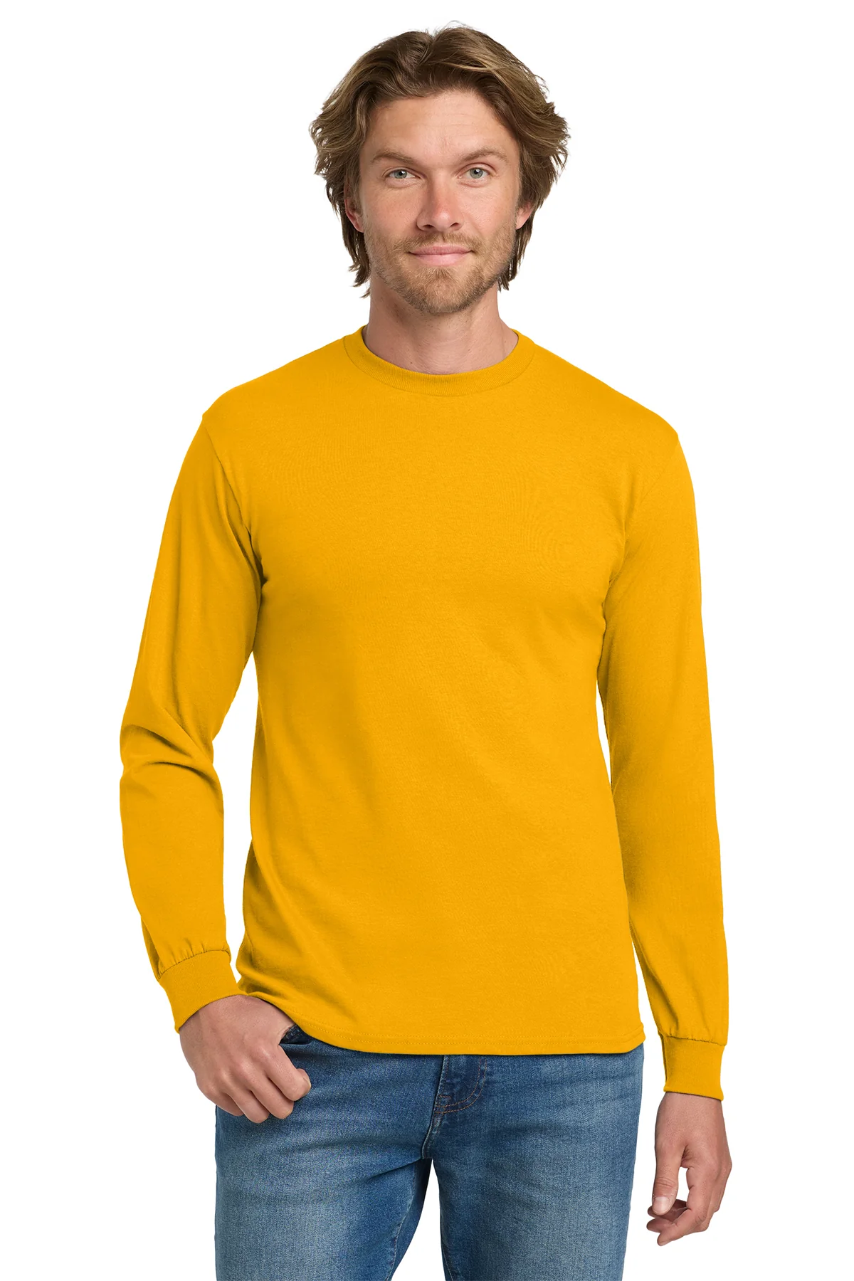 Long Sleeve T-shirt Midweight Cotton 8.8 oz | Gildan 5400 - Image 19