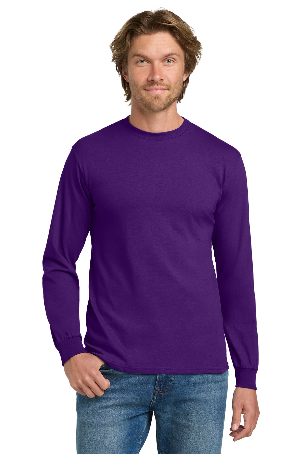 Long Sleeve T-shirt Midweight Cotton 8.8 oz | Gildan 5400 - Image 23