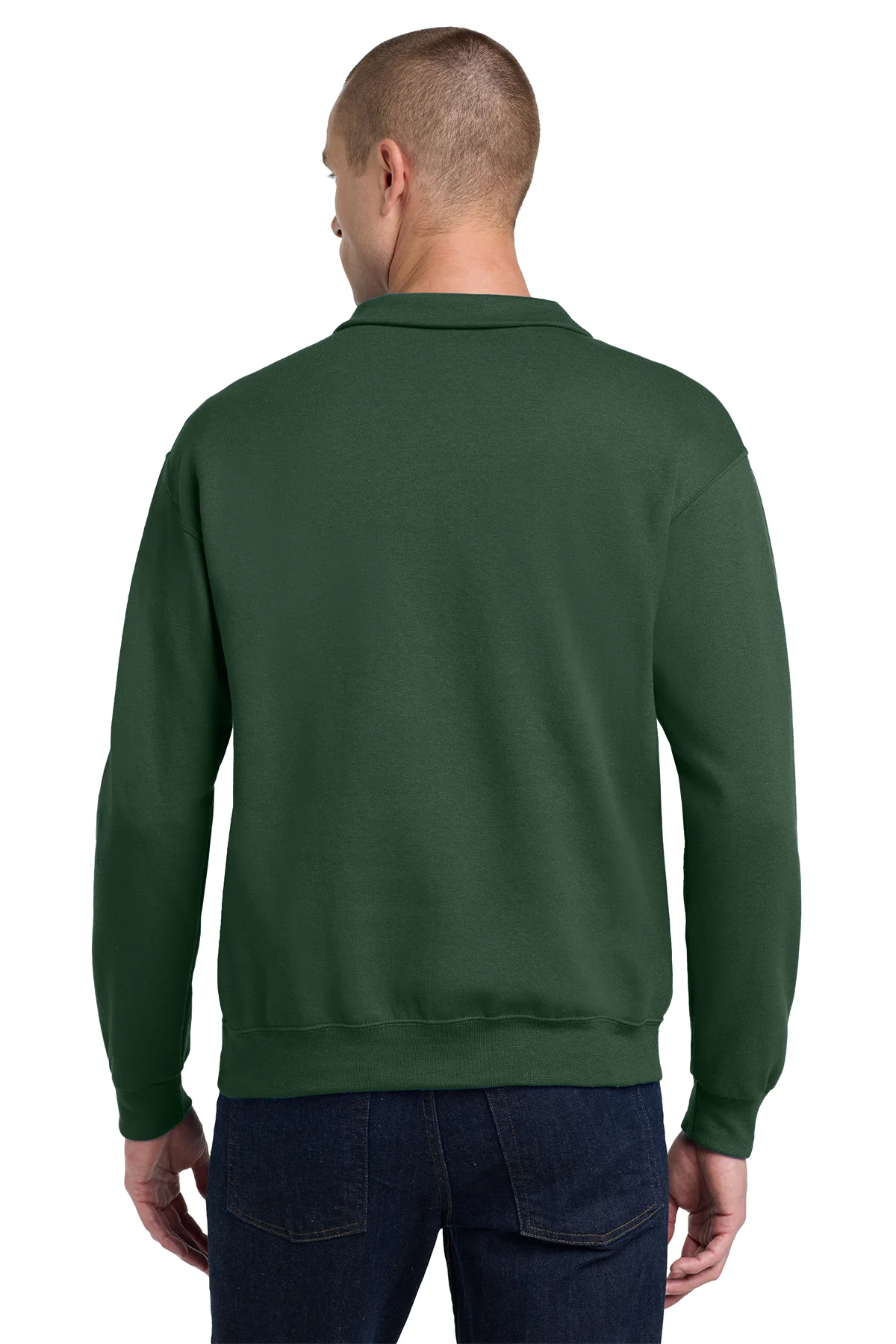 Quarter Zip Sweatshirt 50/50 Cotton-Polyester 13.3 oz | Jerzees 995MR - Image 12