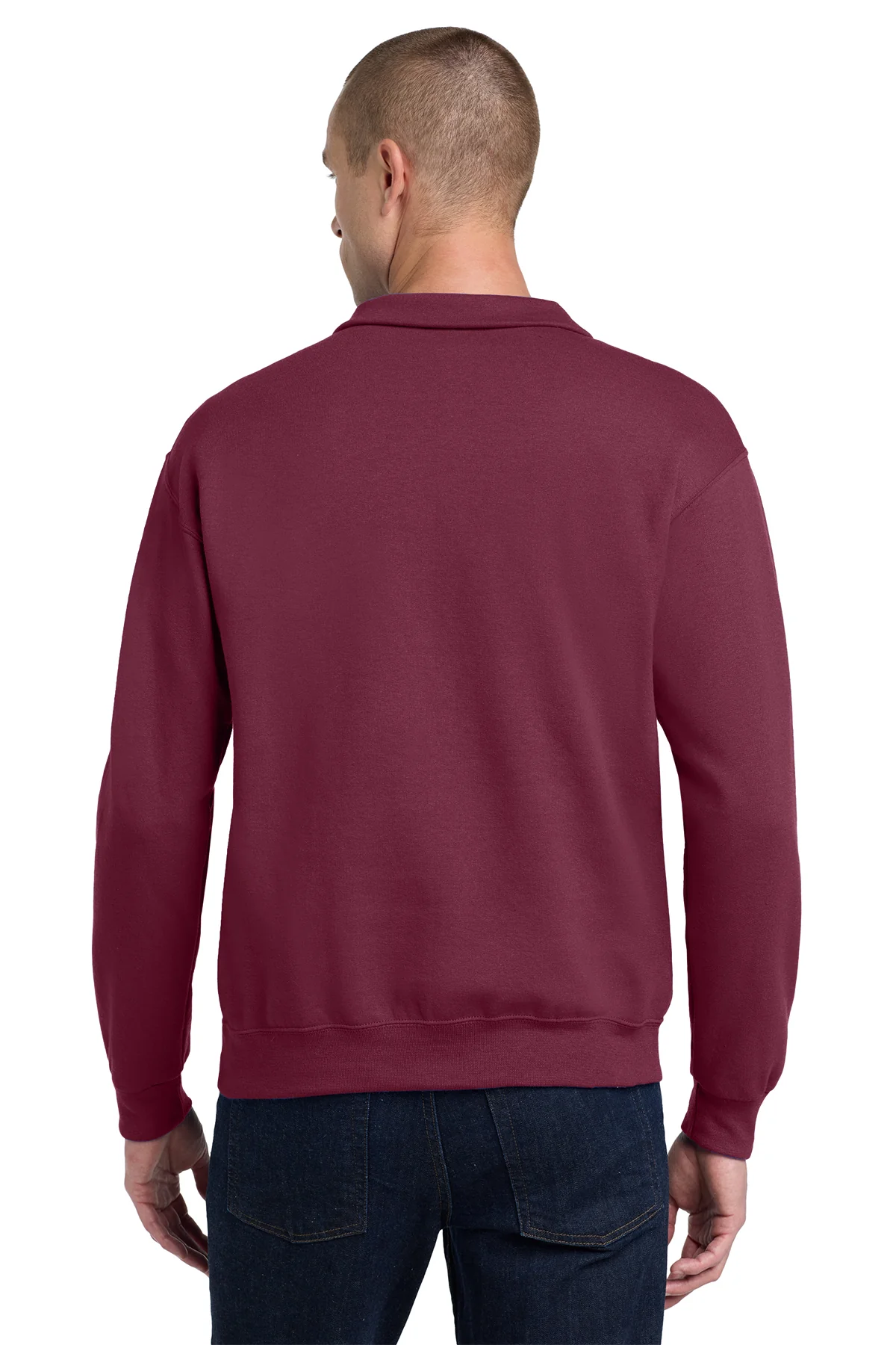 Quarter Zip Sweatshirt 50/50 Cotton-Polyester 13.3 oz | Jerzees 995MR - Image 14