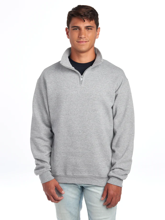Quarter Zip Sweatshirt 50/50 Cotton-Polyester 13.3 oz | Jerzees 995MR - Image 15