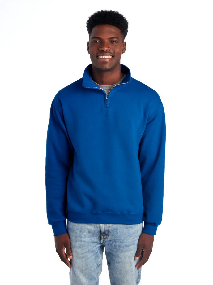 Quarter Zip Sweatshirt 50/50 Cotton-Polyester 13.3 oz | Jerzees 995MR - Image 17