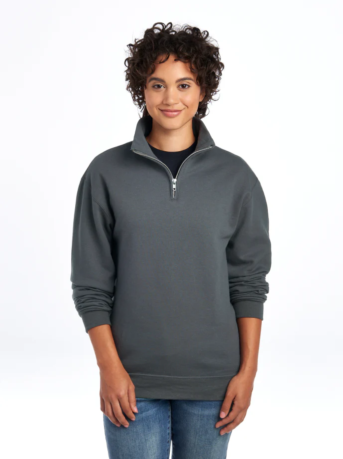 Quarter Zip Sweatshirt 50/50 Cotton-Polyester 13.3 oz | Jerzees 995MR - Image 20