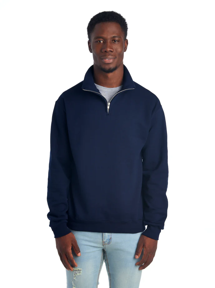 Quarter Zip Sweatshirt 50/50 Cotton-Polyester 13.3 oz | Jerzees 995MR - Image 5