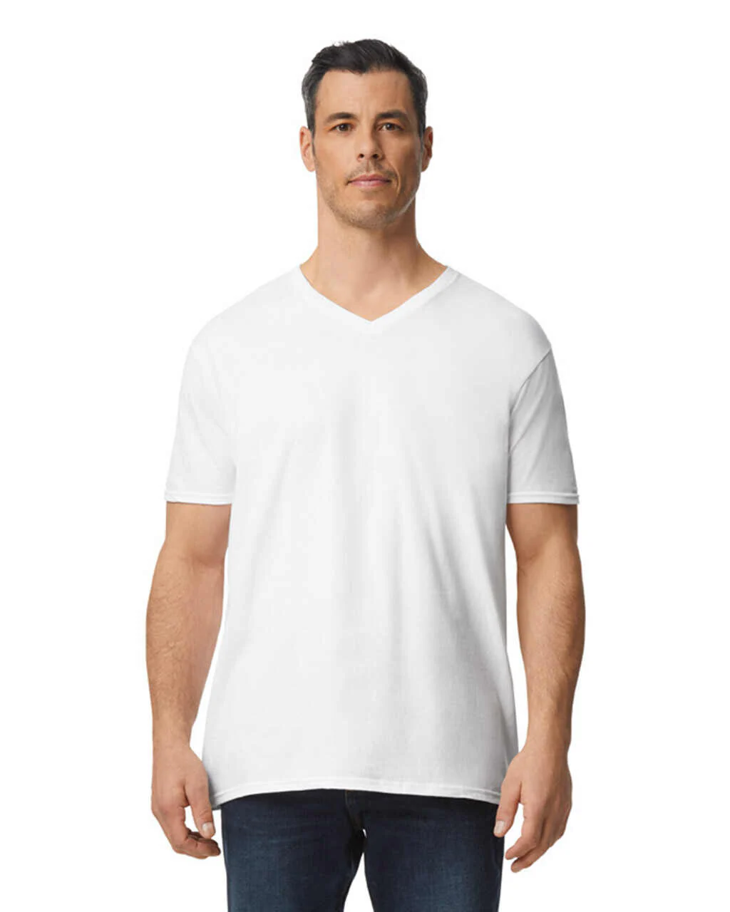 T-shirt V-neck Softstyle Cotton 7.5 oz | Gildan 64V00 - Image 3