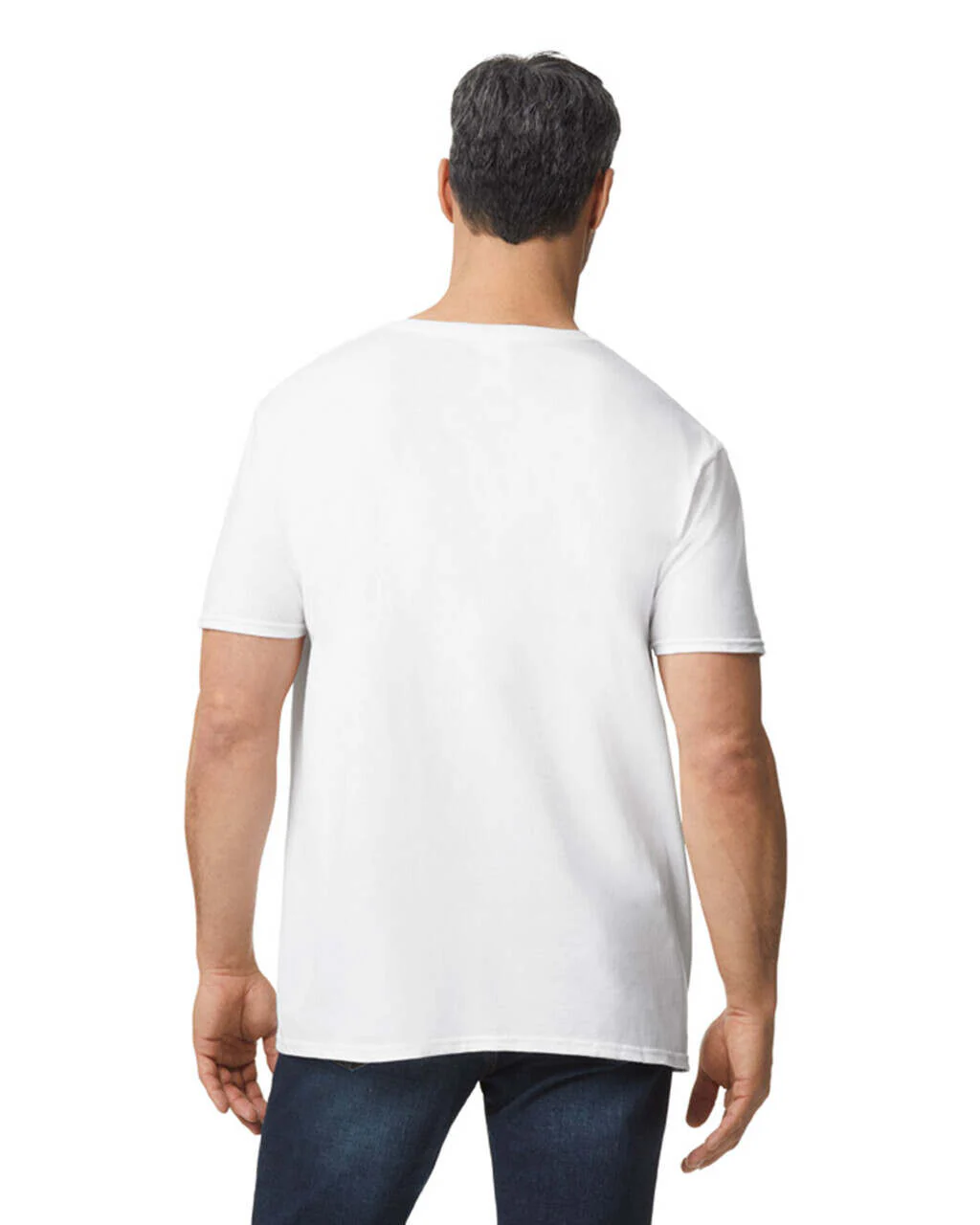 T-shirt V-neck Softstyle Cotton 7.5 oz | Gildan 64V00 - Image 4
