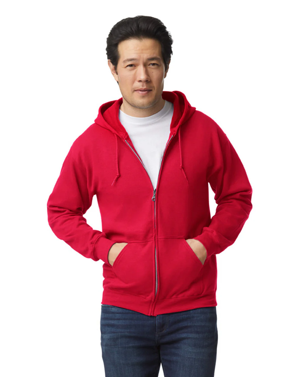 Zip-Up Hoodies 50/50 Cotton-Polyester 13.3 oz  | Gildan 18600 - Image 11
