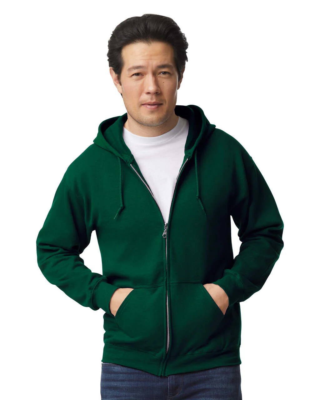 Zip-Up Hoodies 50/50 Cotton-Polyester 13.3 oz  | Gildan 18600 - Image 13