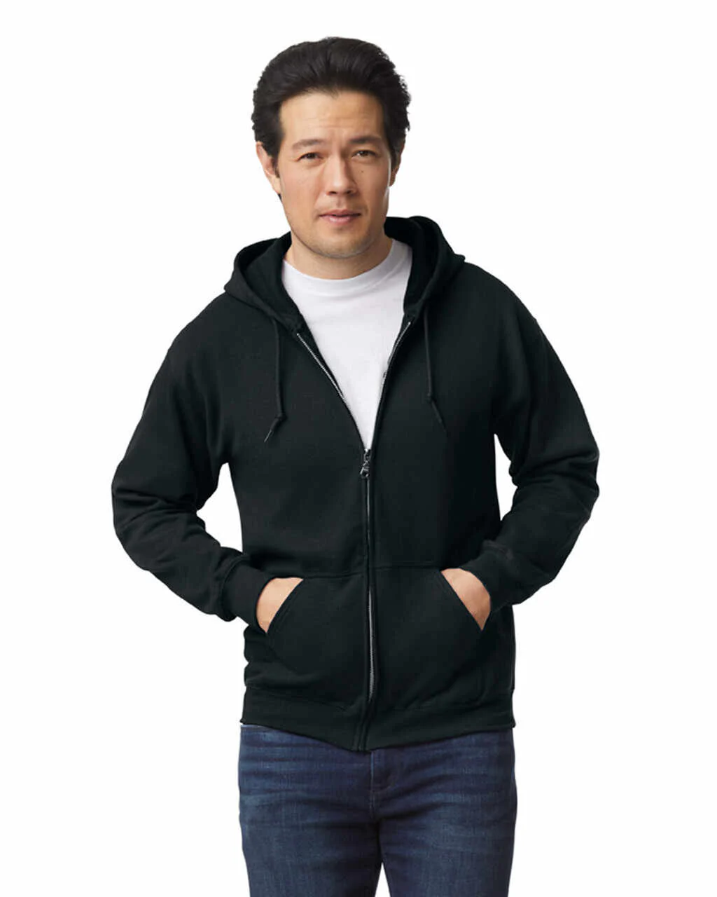 Zip-Up Hoodies 50/50 Cotton-Polyester 13.3 oz  | Gildan 18600 - Image 5