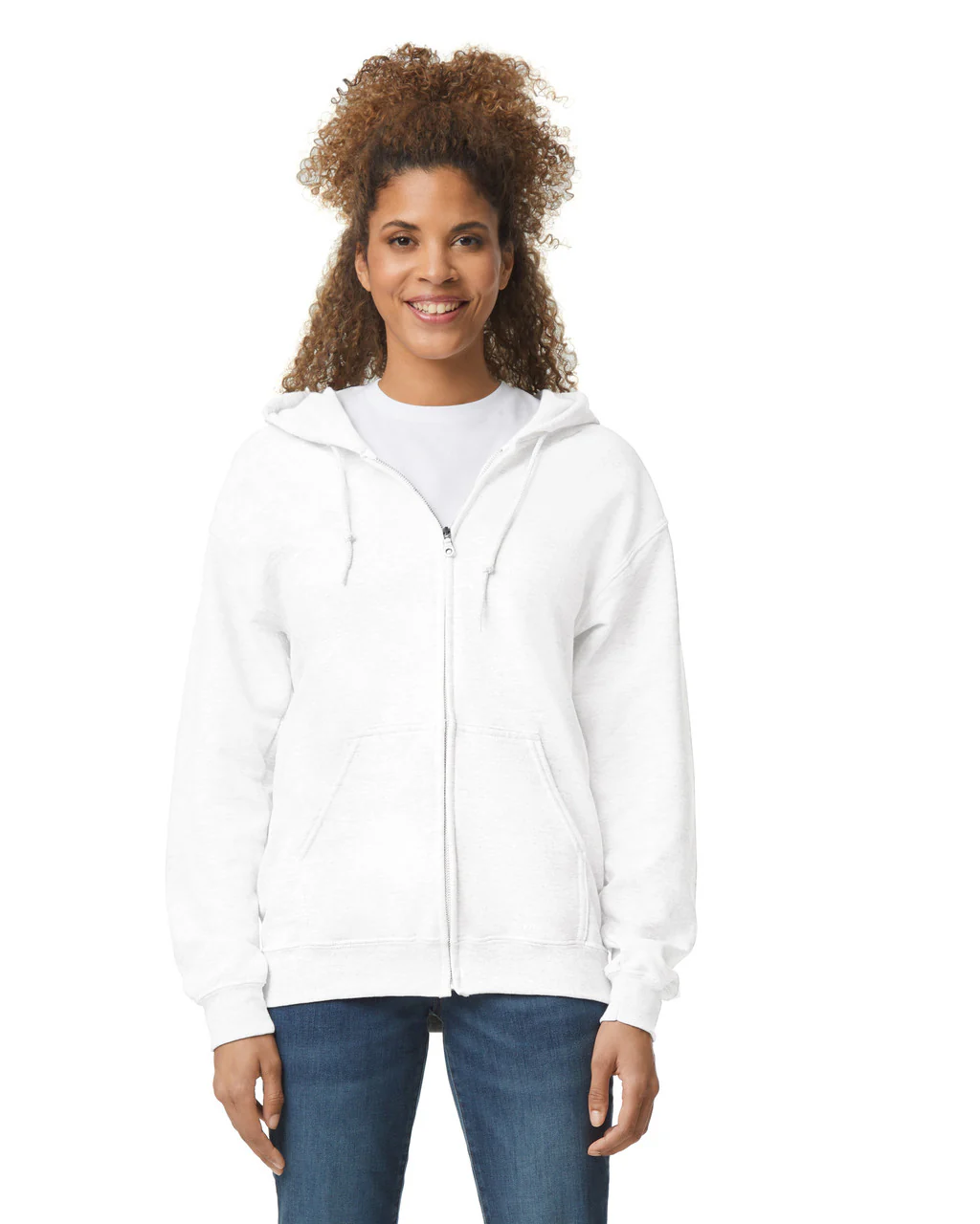 Zip-Up Hoodies 50/50 Cotton-Polyester 13.3 oz  | Gildan 18600 - Image 7