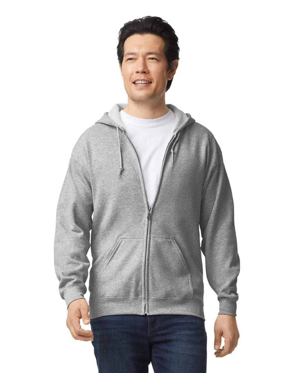 Zip-Up Hoodies 50/50 Cotton-Polyester 13.3 oz  | Gildan 18600 - Image 9