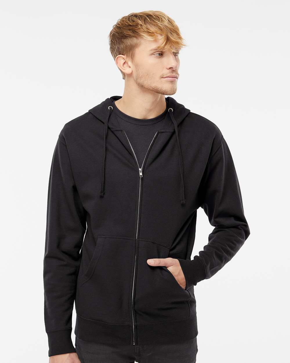 Zip-Up Hoodies 80/20 Cotton-Polyester 14.1 oz | Independent Trading Co. SS4500Z - Image 4