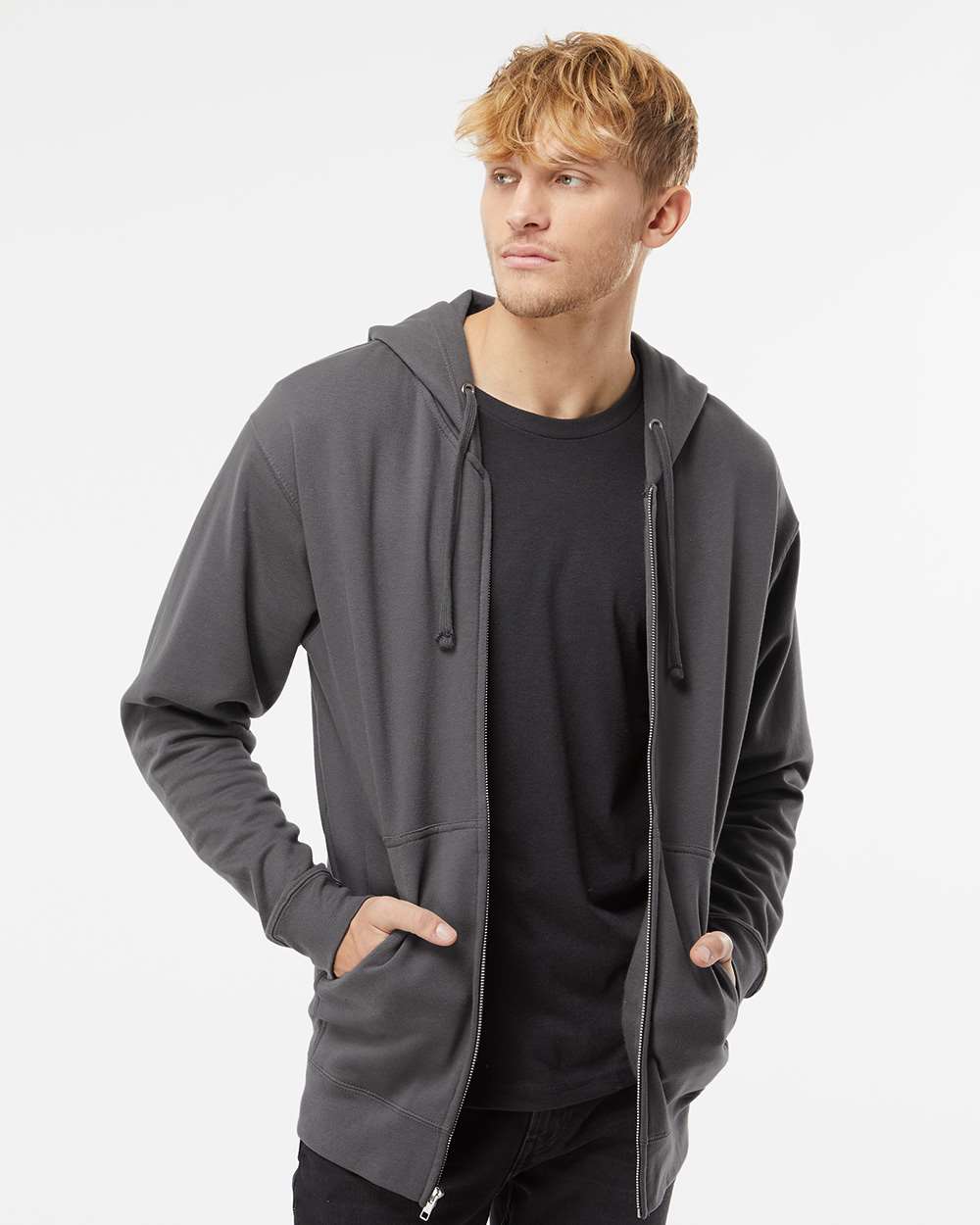 Zip-Up Hoodies 80/20 Cotton-Polyester 14.1 oz | Independent Trading Co. SS4500Z - Image 6